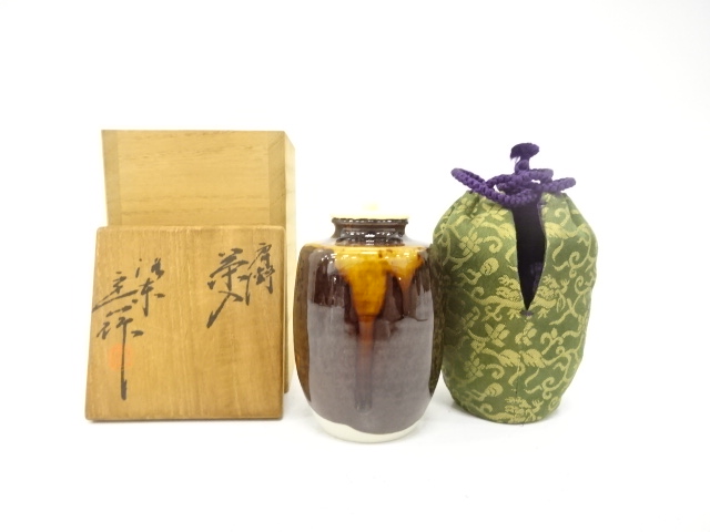 桶谷定一造　肩衝茶入